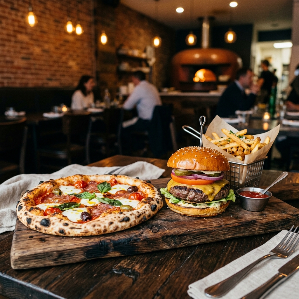 Pizza & Hamburger